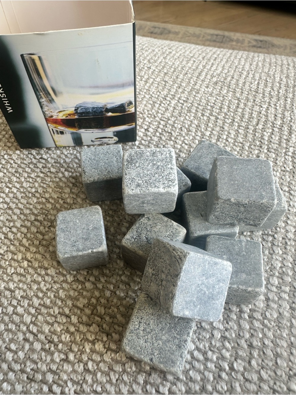 Sparq- Whisky Stone Chill Cubes - Reusable Gray Cocktail Stones
